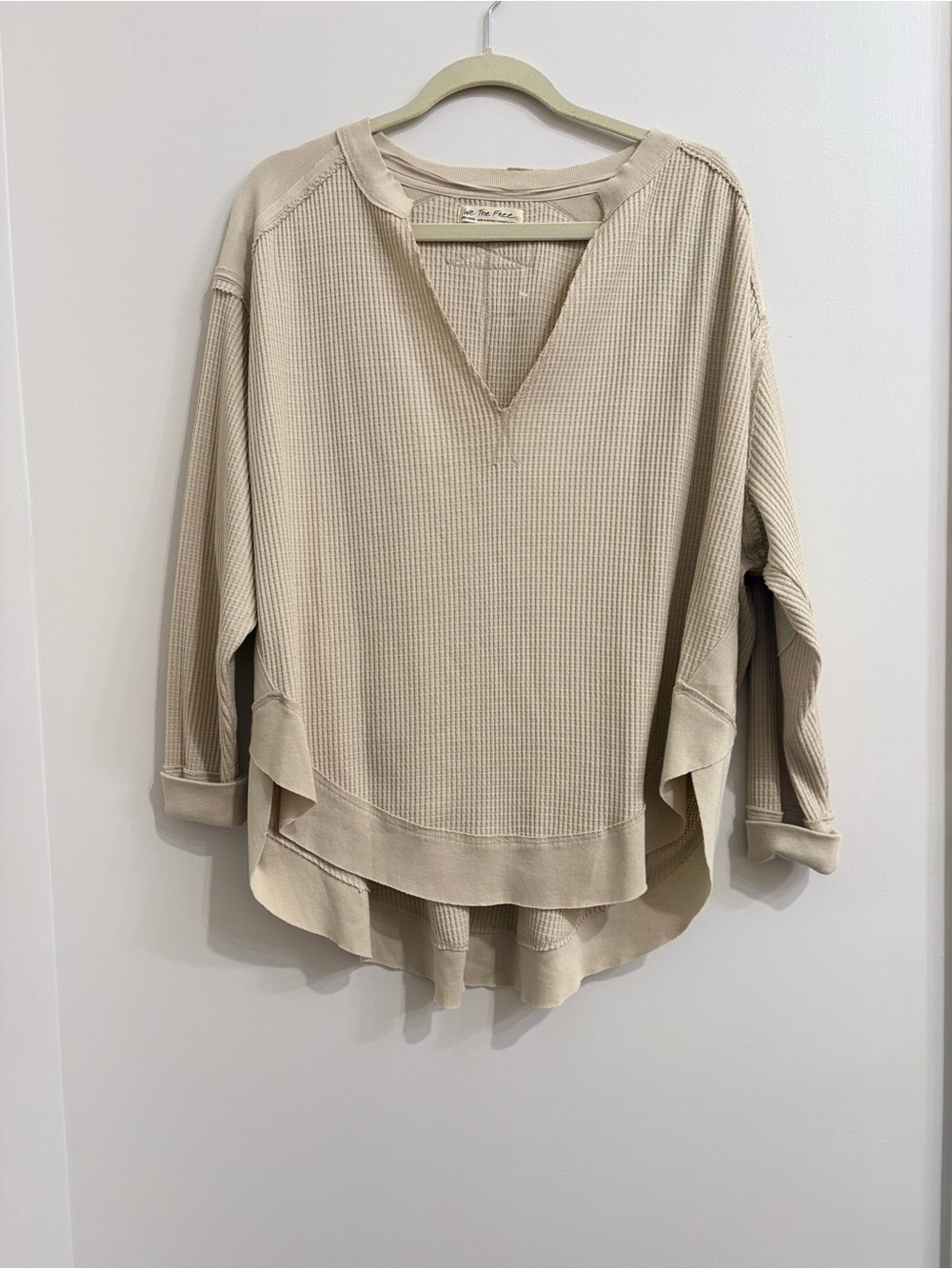 We The Free Beige Long Sleeve Top Size XS